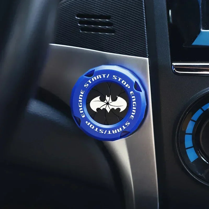 Cubierta protectora para botón de arranque del coche | Decoración interior OneKey | Anillo y pegatina para interruptor de encendido motocicleta