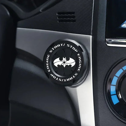 Cubierta protectora para botón de arranque del coche | Decoración interior OneKey | Anillo y pegatina para interruptor de encendido motocicleta