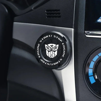 Cubierta protectora para botón de arranque del coche | Decoración interior OneKey | Anillo y pegatina para interruptor de encendido motocicleta