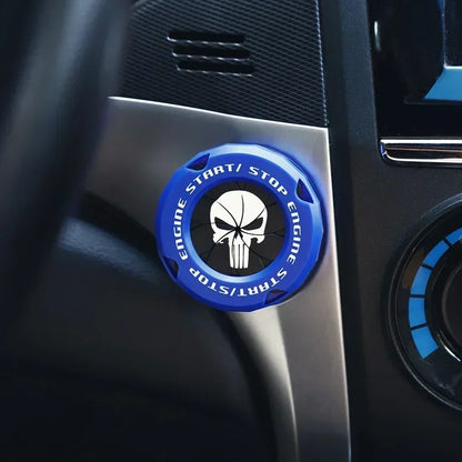 Cubierta protectora para botón de arranque del coche | Decoración interior OneKey | Anillo y pegatina para interruptor de encendido motocicleta