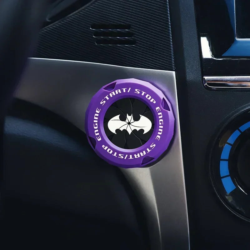 Cubierta protectora para botón de arranque del coche | Decoración interior OneKey | Anillo y pegatina para interruptor de encendido motocicleta